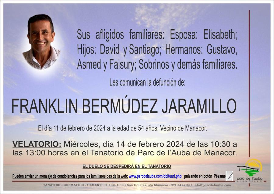 FRANKLIN BERMÚDEZ JARAMILLO