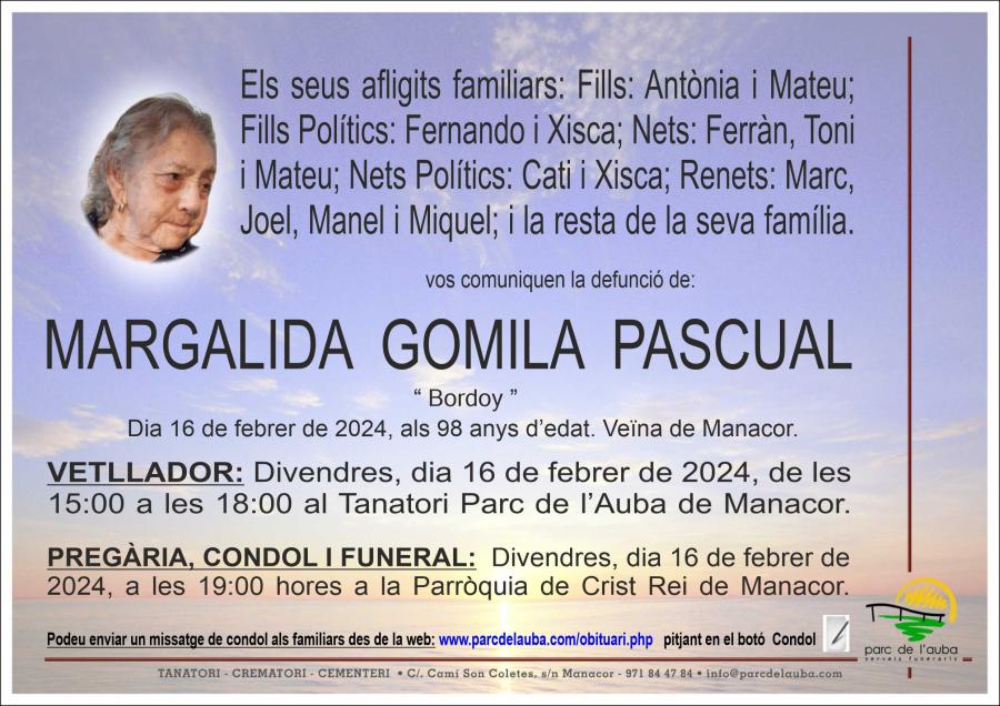 MARGALIDA GOMILA PASCUAL