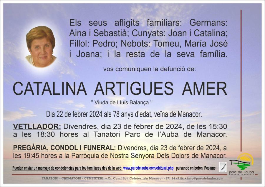 CATALINA ARTIGUES AMER