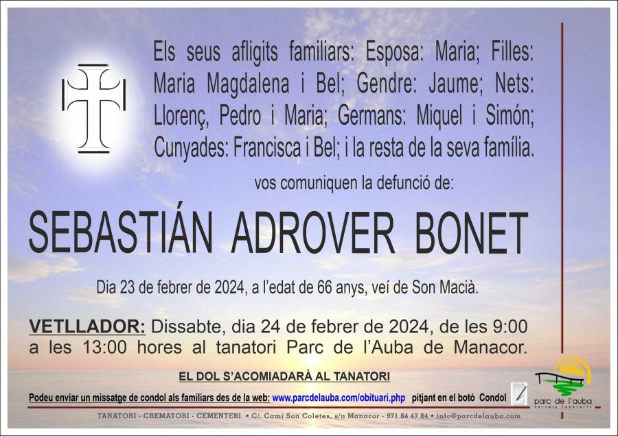 SEBASTIÁN ADROVER BONET