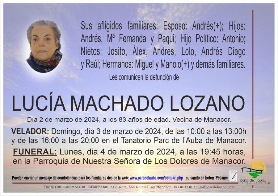LUCÍA MACHADO LOZANO