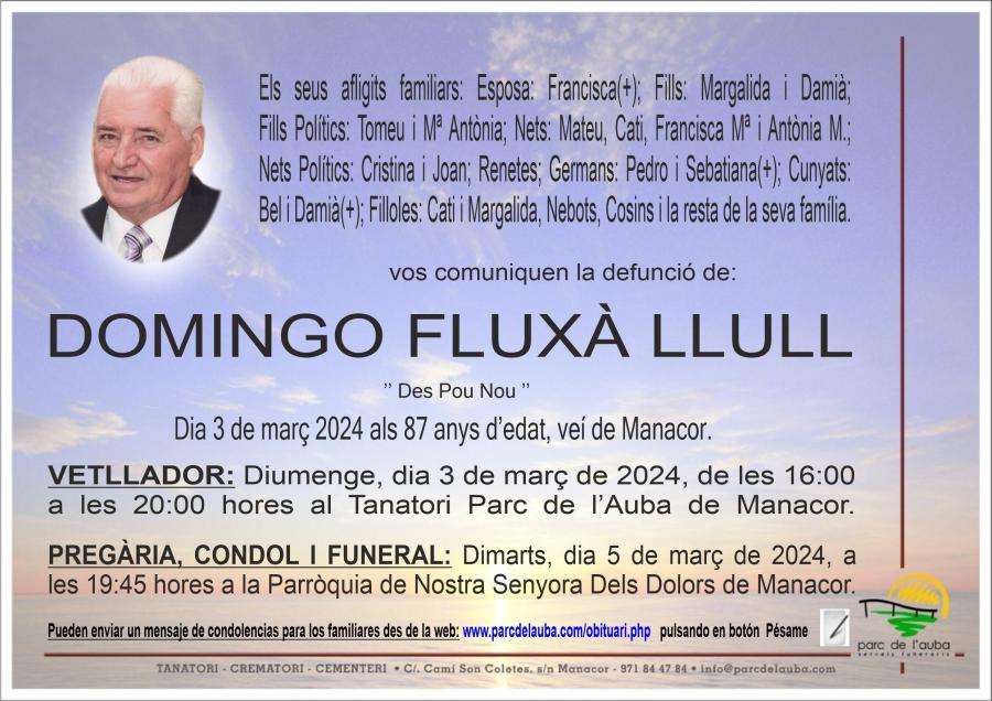DOMINGO FLUXÀ LLULL