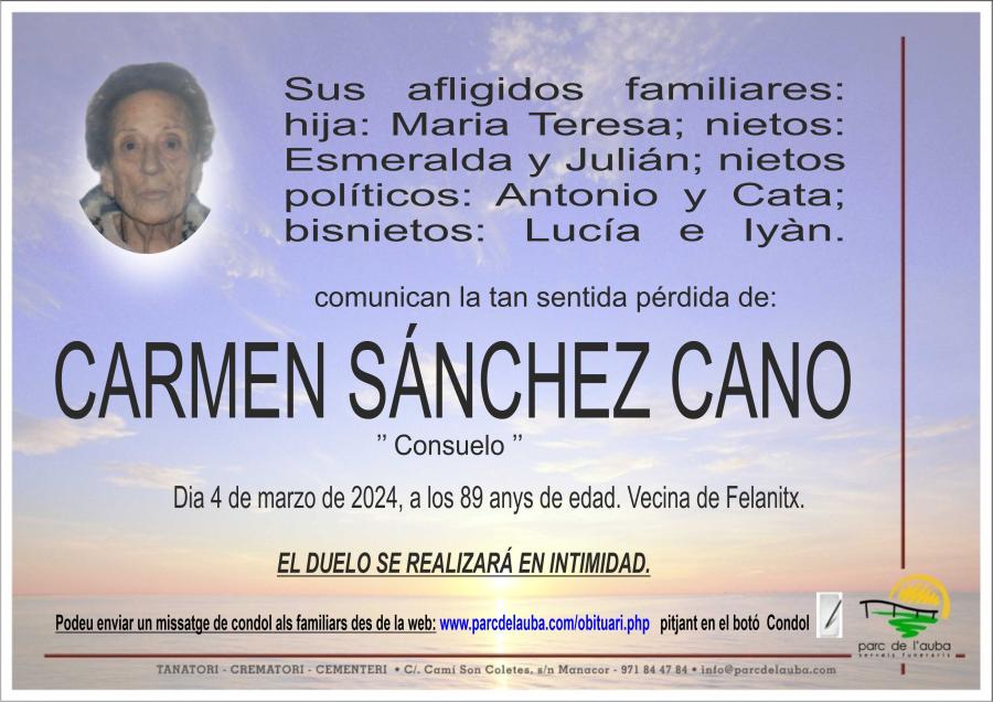 CARMEN SÁNCHEZ CANO
