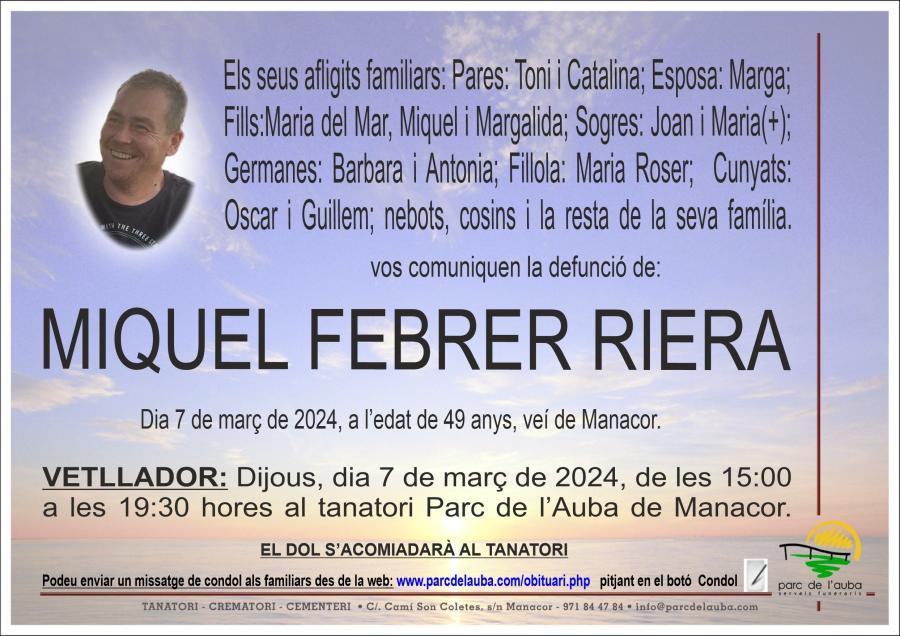 MIQUEL FEBRER RIERA