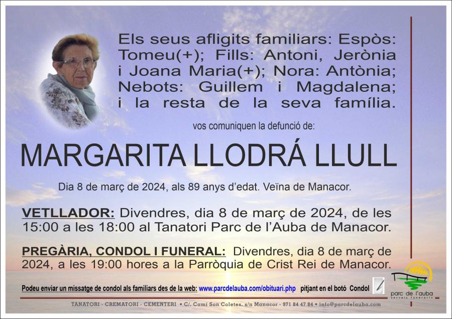MARGARITA LLODRA LLULL