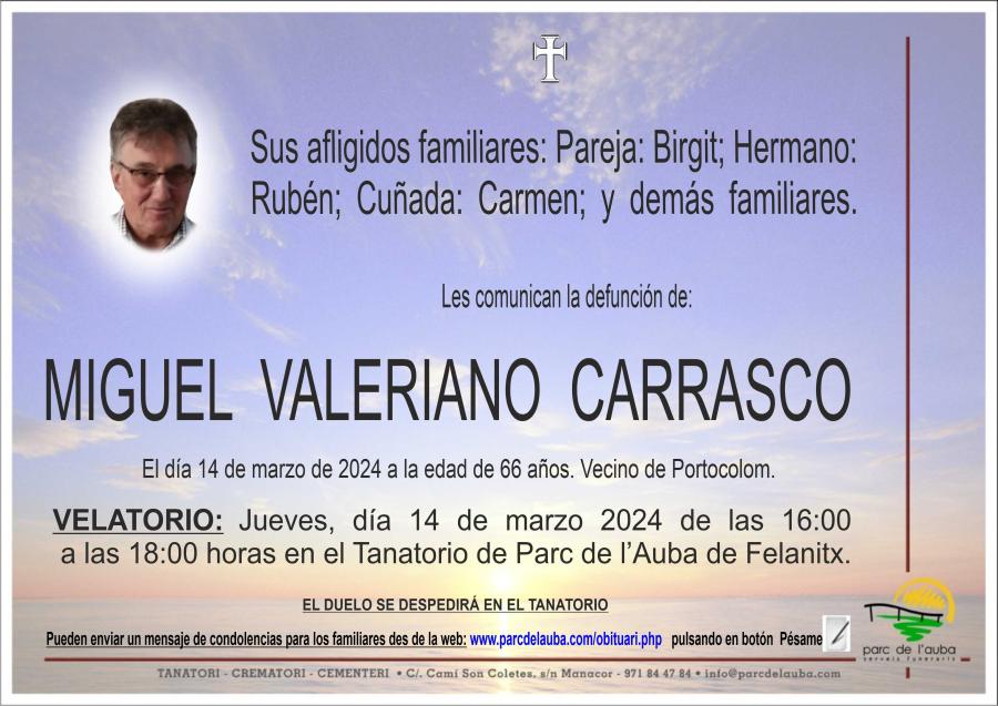 MIGUEL VALERIANO CARRASCO