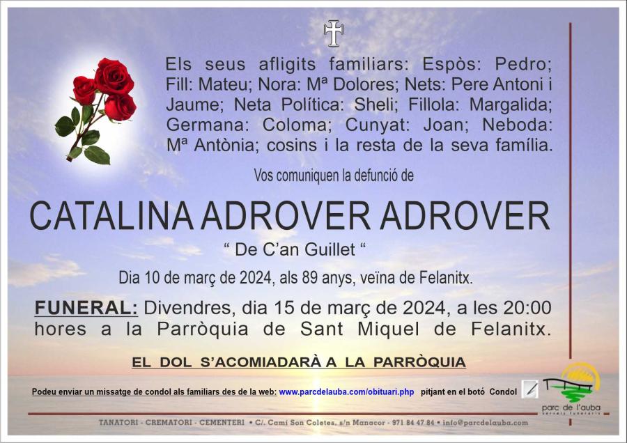 CATALINA  ADROVER ADROVER
