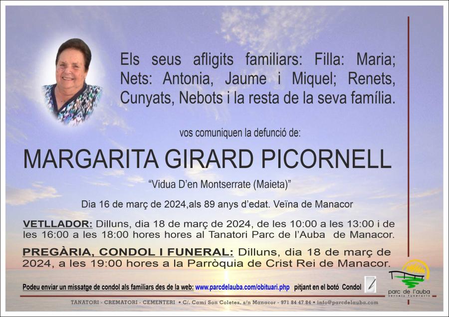 MARGARITA GIRARD PICORNELL