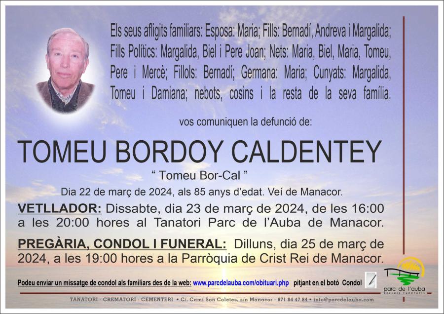 TOMEU BORDOY CALDENTEY