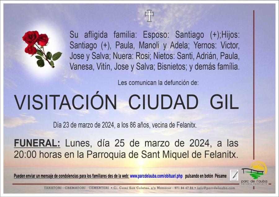 VISITACIÓN CIUDAD GIL