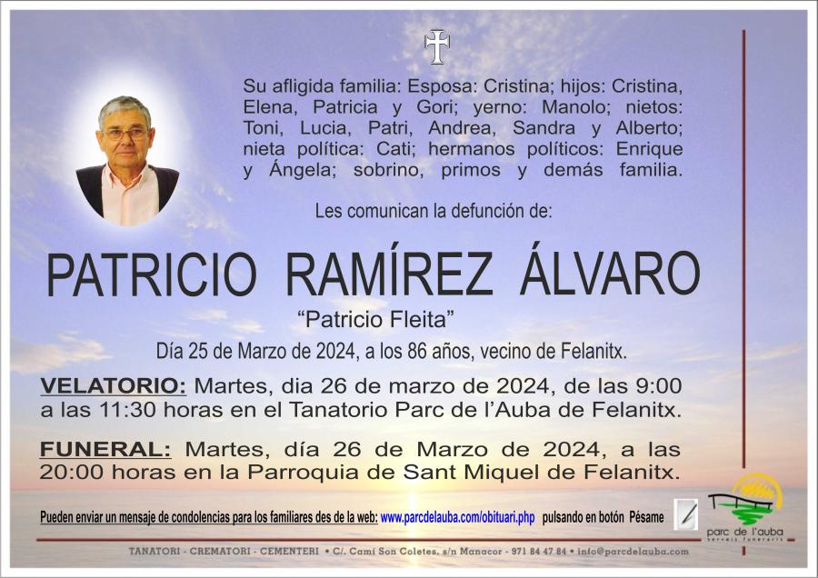 PATRICIO  RAMIREZ ALVARO