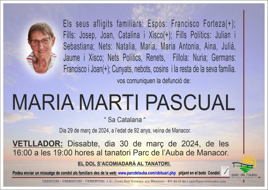 MARIA  MARTI PASCUAL