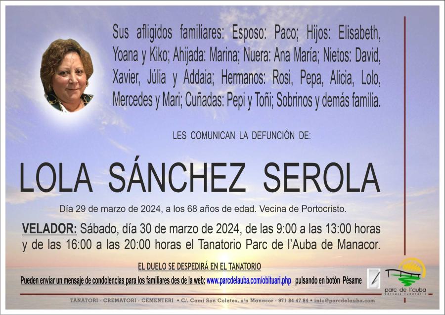 LOLA SÁNCHEZ SEROLA