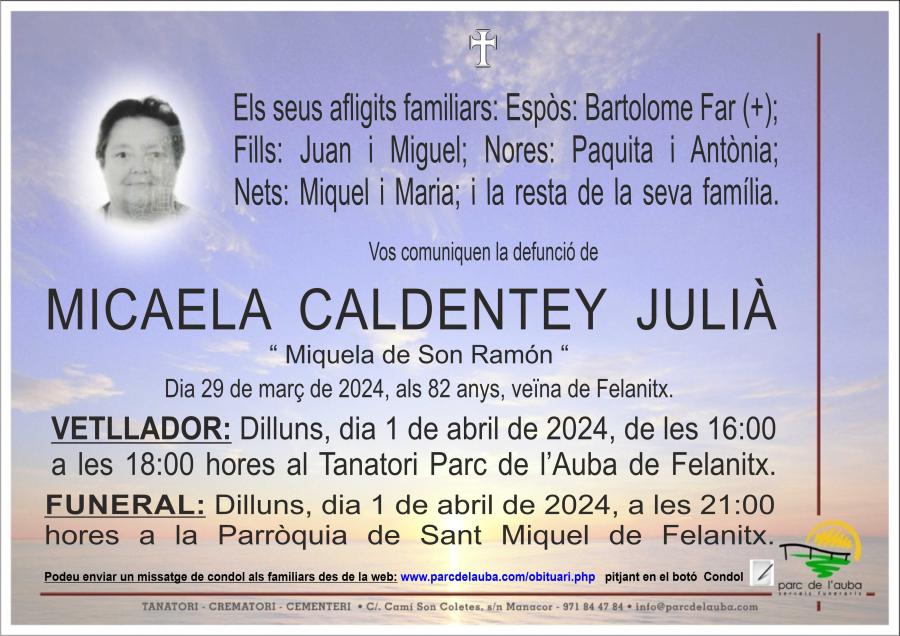 MICAELA CALDENTEY JULIÀ