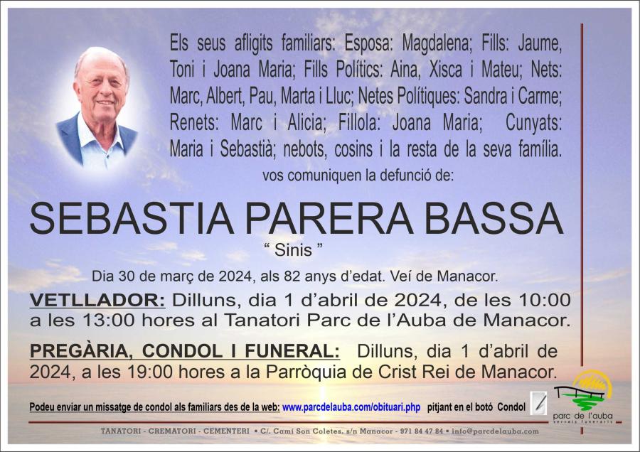 SEBASTIÀ  PARERA BASSA
