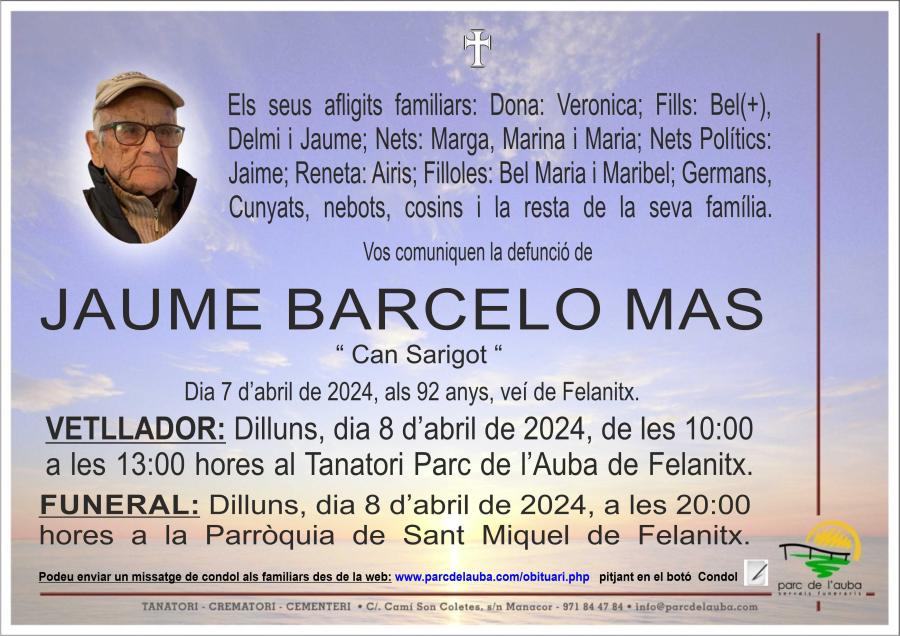 JAUME BARCELO MAS