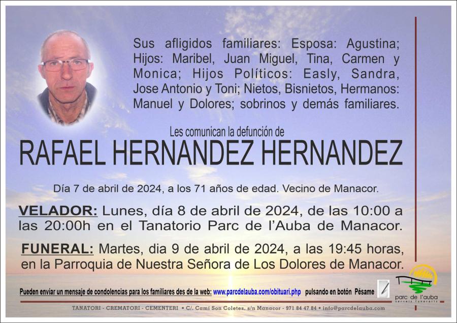 RAFAEL HERNANDEZ HERNANDEZ