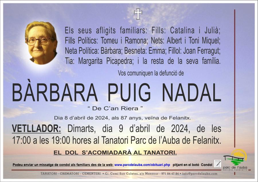 BÀRBARA PUIG NADAL
