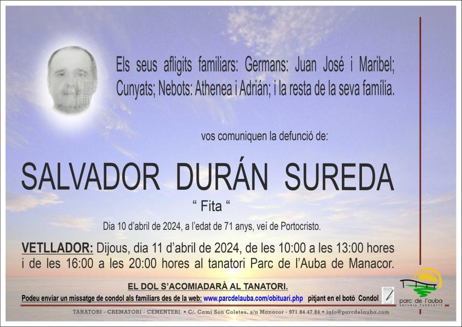 SALVADOR DURÁN SUREDA