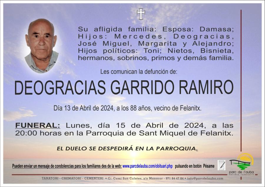 DEOGRACIAS GARRIDO RAMIRO