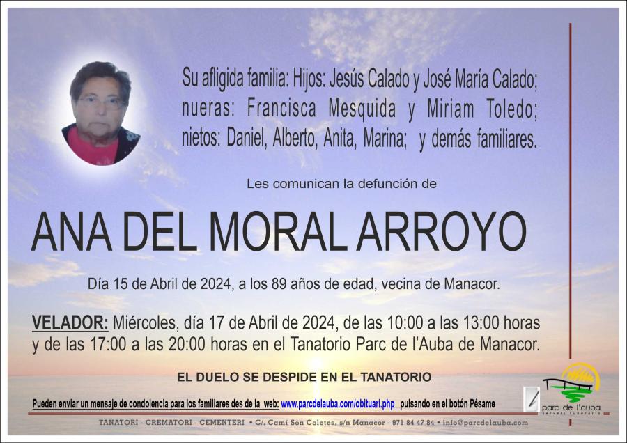 ANA DEL MORAL ARROYO