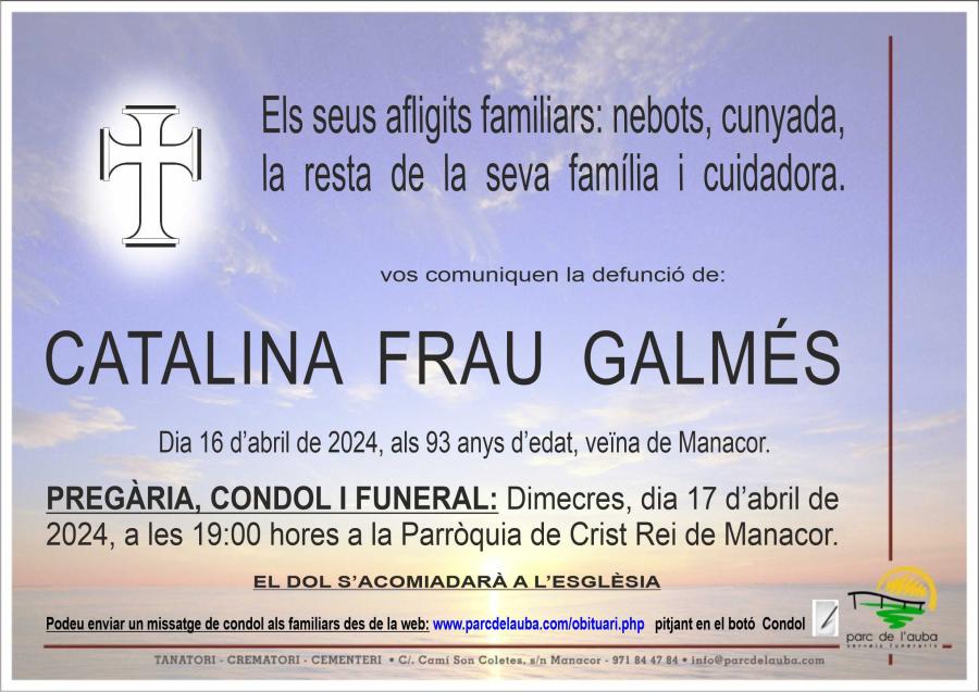 CATALINA FRAU GALMÉS