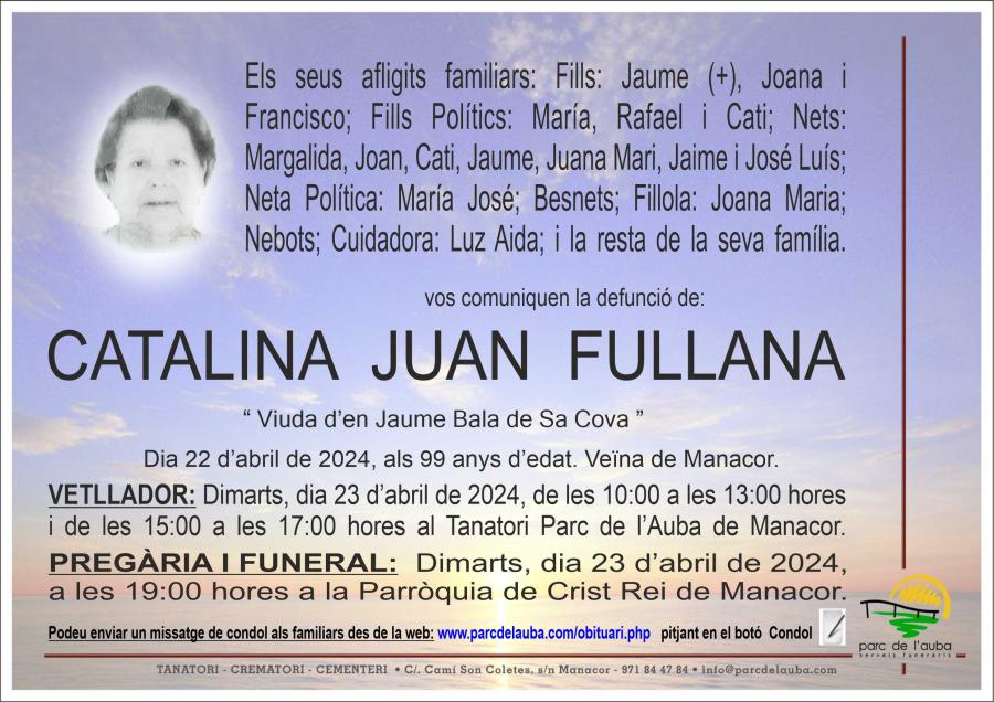 CATALINA JUAN FULLANA