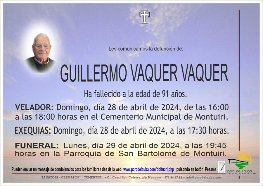 GUILLERMO  VAQUER VAQUER