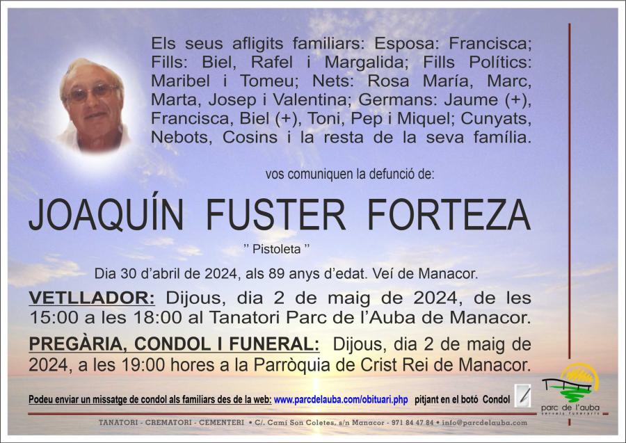 JOAQUÍN  FUSTER FORTEZA