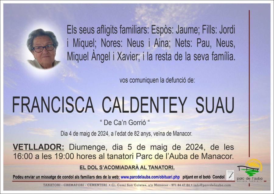 FRANCISCA CALDENTEY SUAU