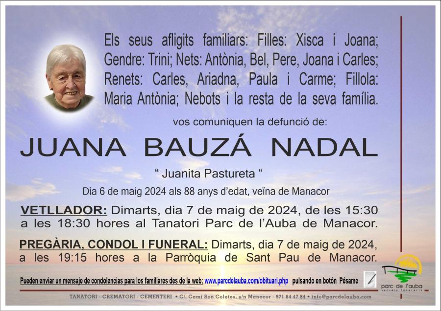 JUANA BAUZÁ NADAL