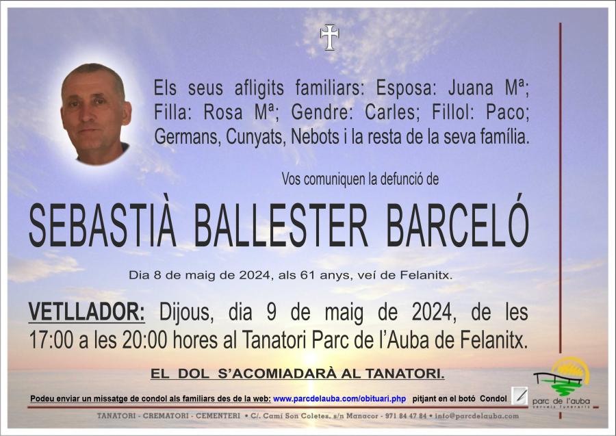SEBASTIÀ BALLESTER BARCELÓ