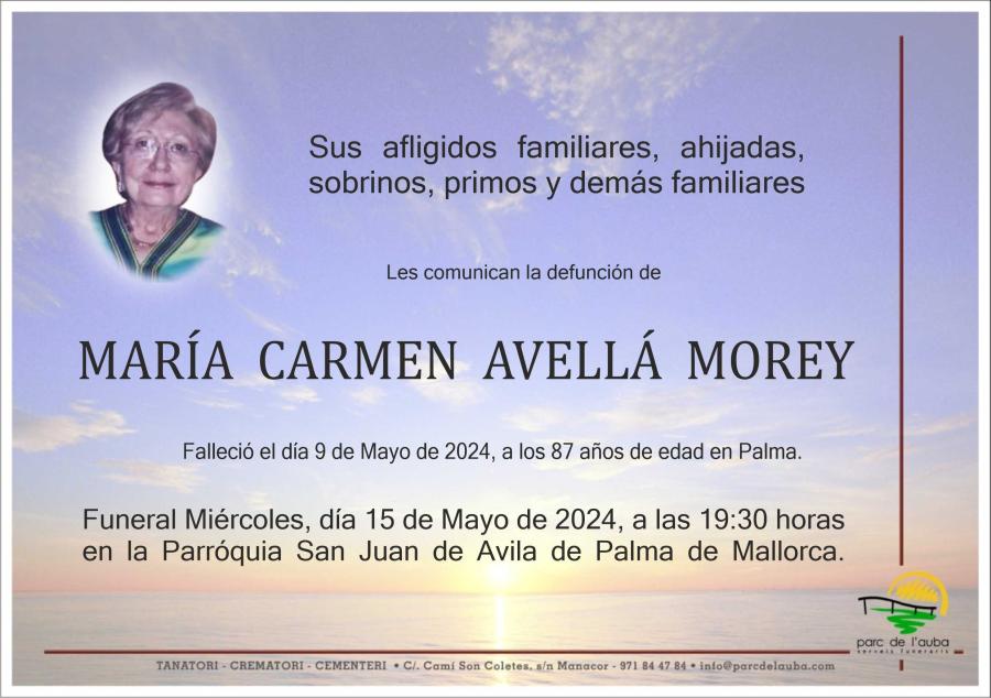 MARÍA CARMEN AVELLÁ  MOREY