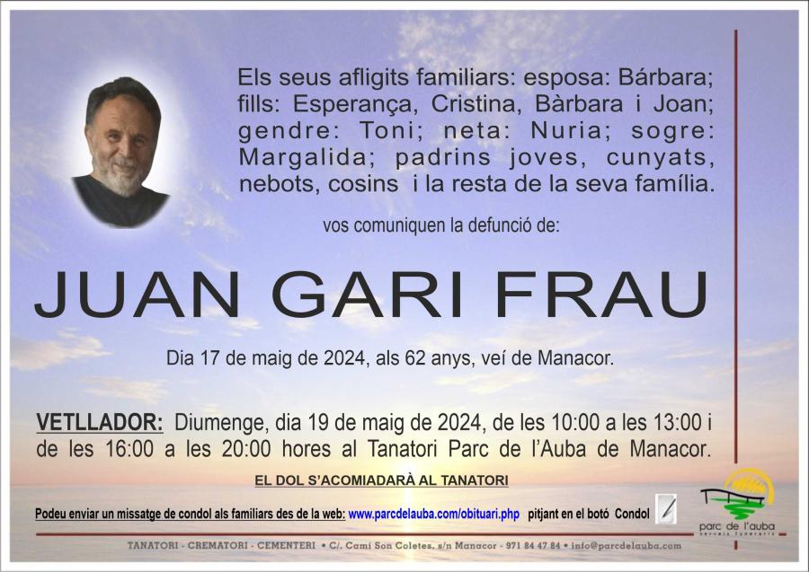 JUAN  GARI FRAU