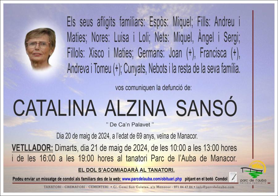 CATALINA  ALZINA SANSÓ