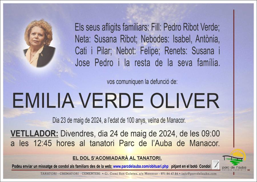 EMILIA VERDE OLIVER