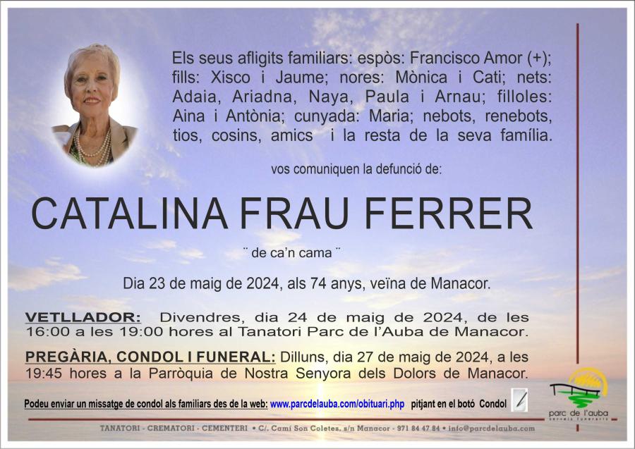 CATALINA FRAU FERRER