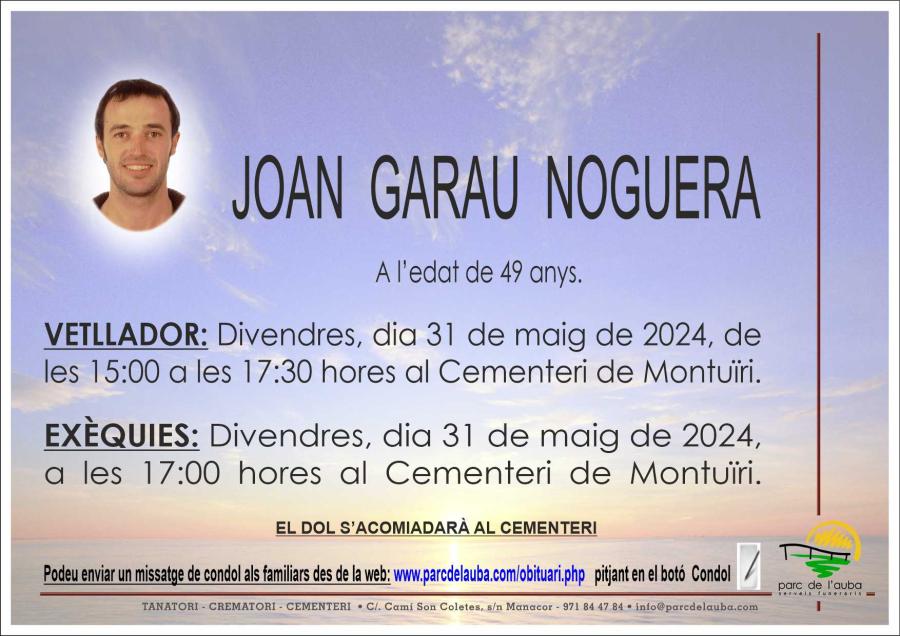 JOAN GARAU NOGUERA