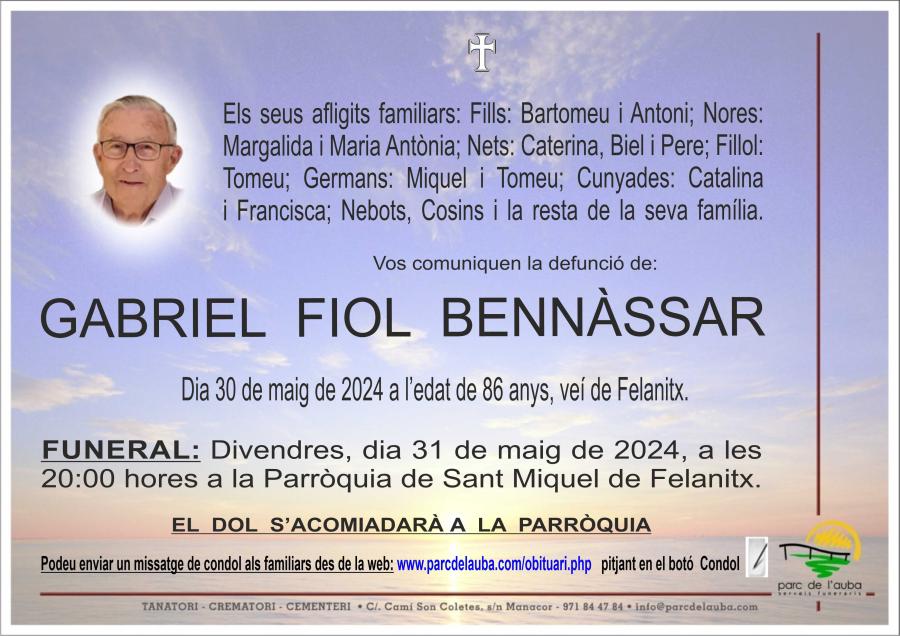 GABRIEL FIOL BENNÀSSAR
