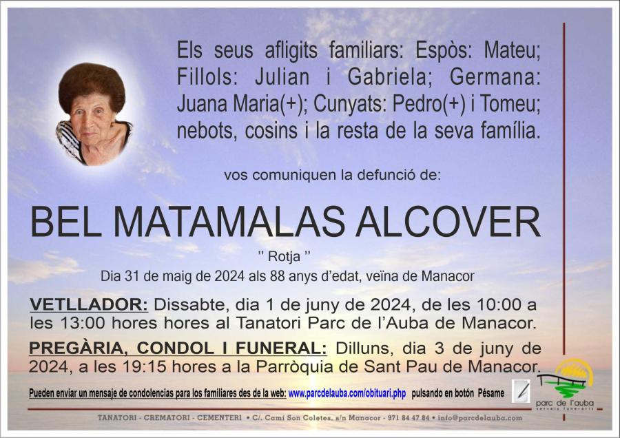 BEL MATAMALAS ALCOVER