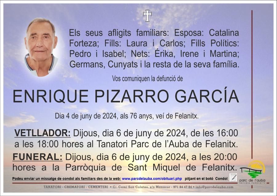 ENRIQUE PIZARRO GARCÍA