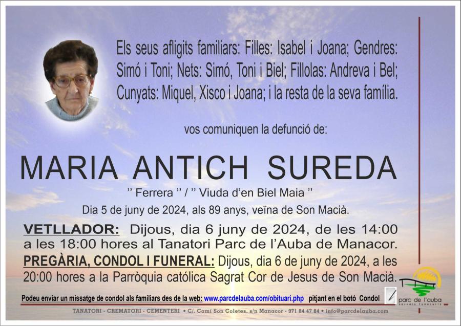 MARIA ANTICH SUREDA