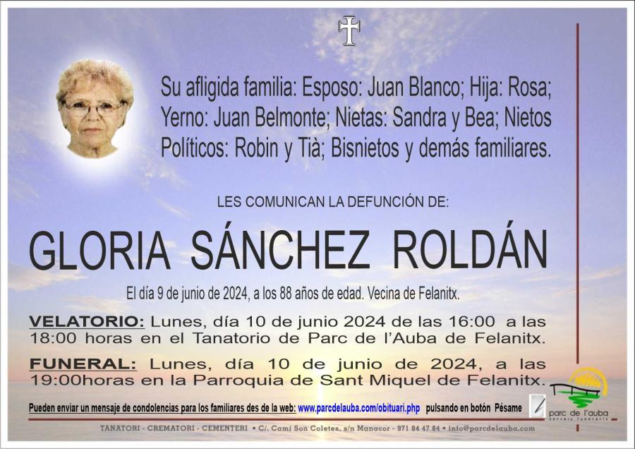 GLORIA SÁNCHEZ ROLDÁN