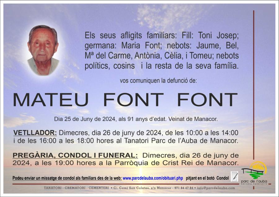 MATEU FONT FONT