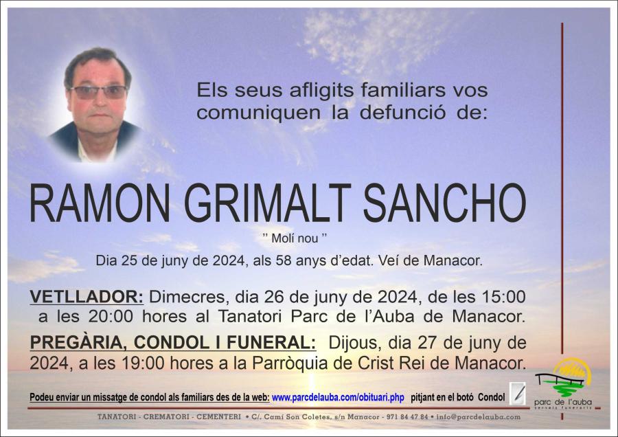 RAMON GRIMALT SANCHO