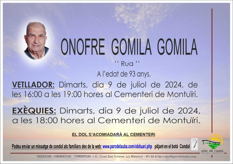 ONOFRE GOMILA GOMILA