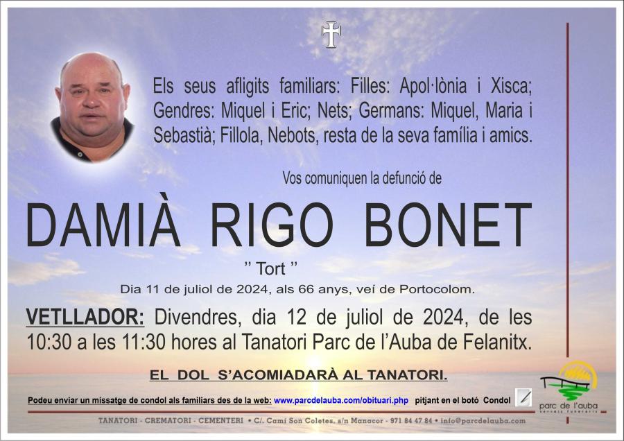 DAMIÀ RIGO BONET