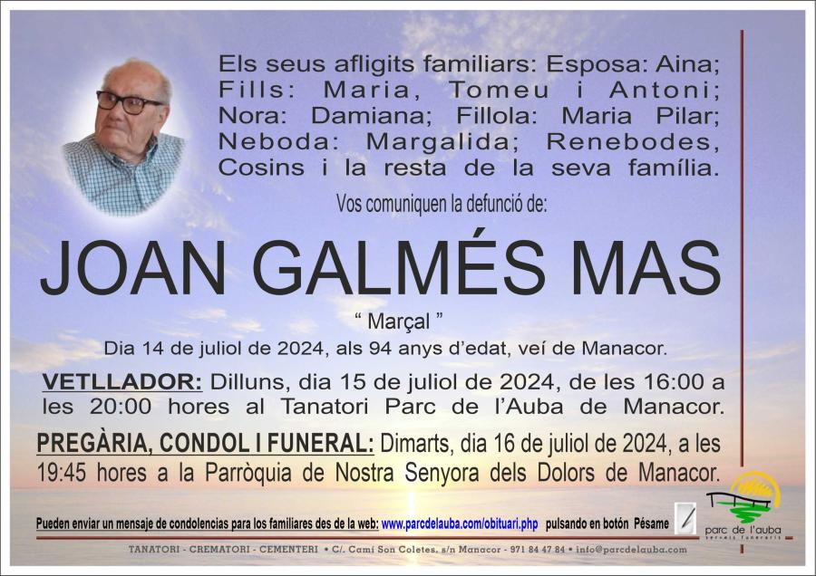 JOAN  GALMES MAS