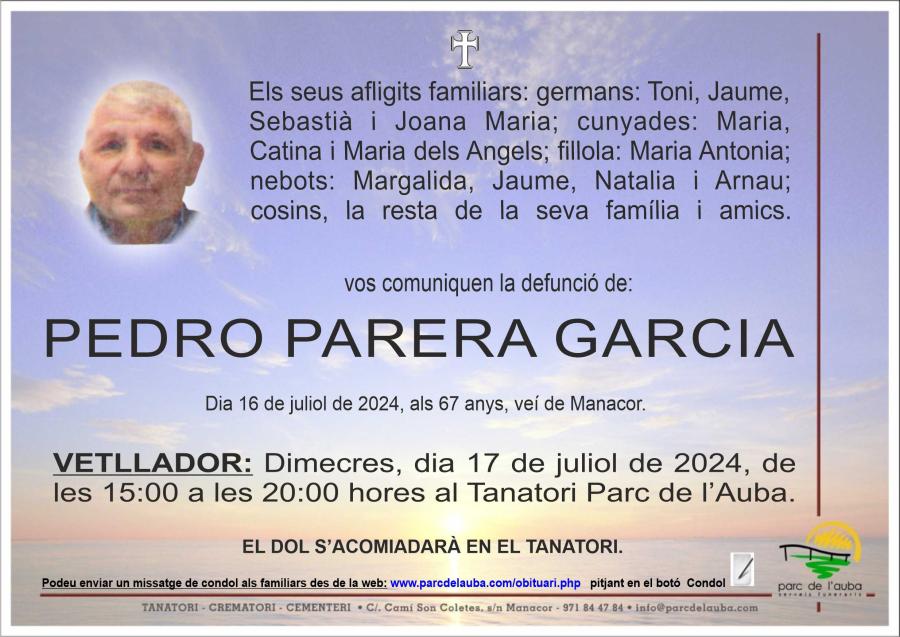 PEDRO PARERA GARCIA