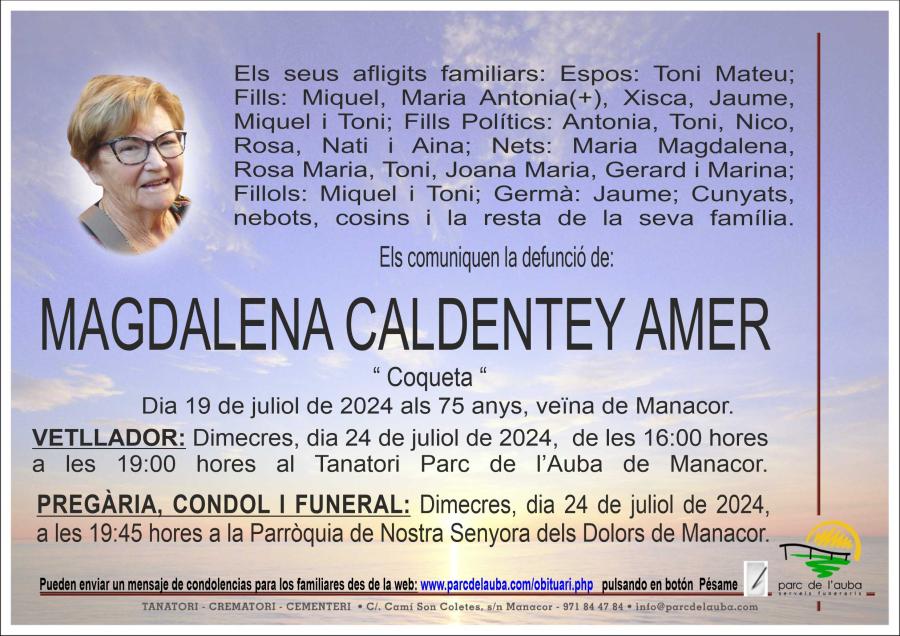 MAGDALENA  CALDENTEY AMER